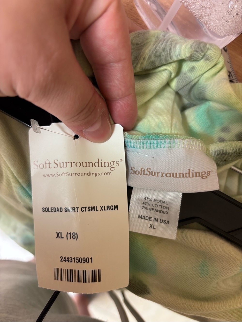 Soft Surroundings Soledad Tie-Dye Maxi Skirt XL NWT Made in USA - Picture 2 of 12